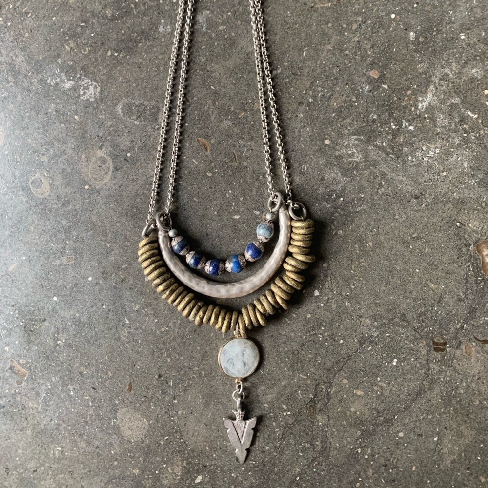 Heather Kahn Arrowhead Layered Necklace